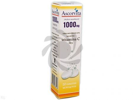 Ascorvita tabletki musujące 1 g 20 szt