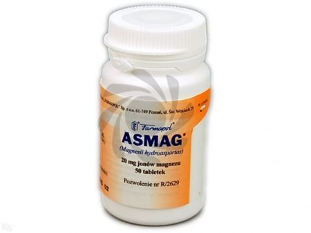 Asmag  0,02 g Mg2+ 50 szt