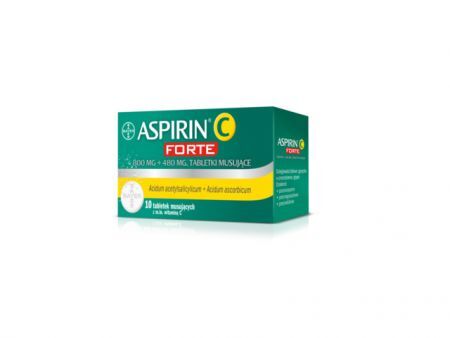 ASPIRIN C FORTE tabletki musujące 10 szt