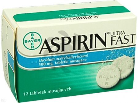 Aspirin Ultra Fast tabletki musujące  0,5 g 12 szt.