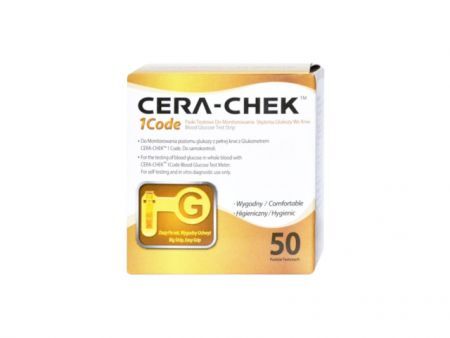Cera-Chek 1 Code test paskowy 50 pasków do oznaczenia glukozy we krwi