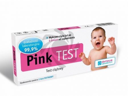 Test ciążowy PINK-TEST płytkowy 1 szt